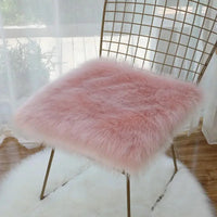 Galette de Chaise 40x40 en Fourrure