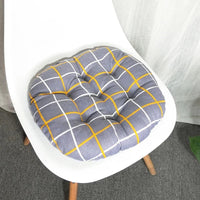 Galette de Chaise Ronde gris bleuté